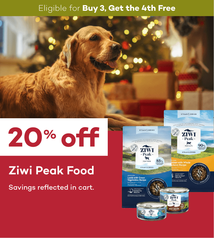 Eligible for Buy 3, Get the 4th Free 20% off Ziwi Peak Food Savings reflected in cart.