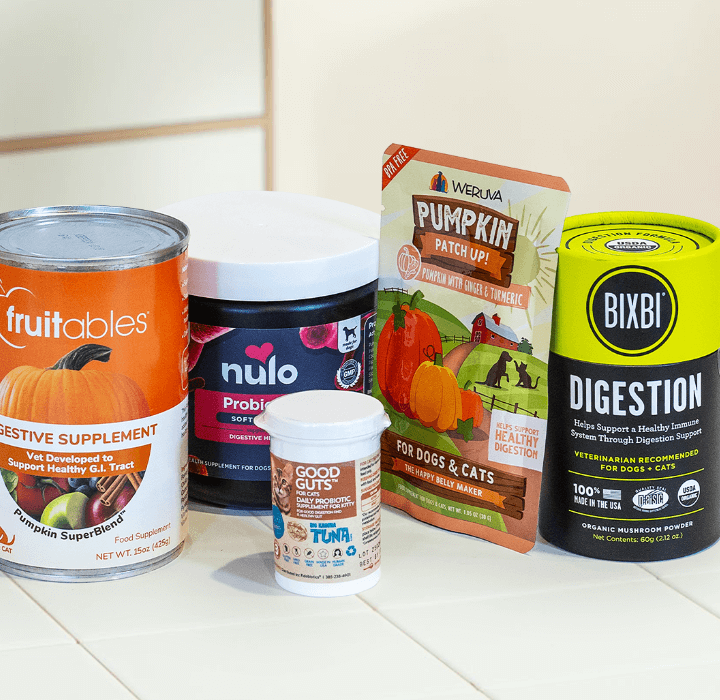 Assortment of products that help with digestion.