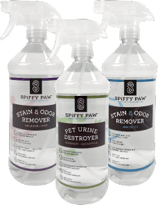 Sanitation sprays bottles from Spiffy Paw
