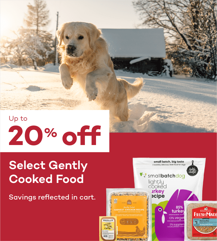 Up to 20% off. Select Gently Cooked Food. Savings reflected in cart.