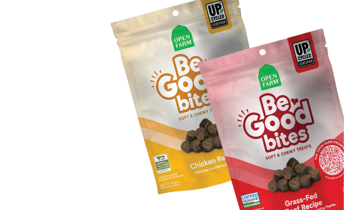 Assortment of Open Farm dog treats