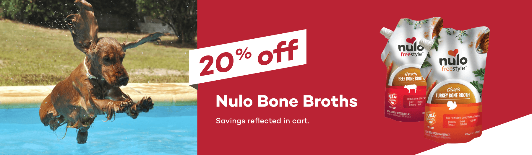 20% off Nulo Bone Broths. Savings reflected in cart.