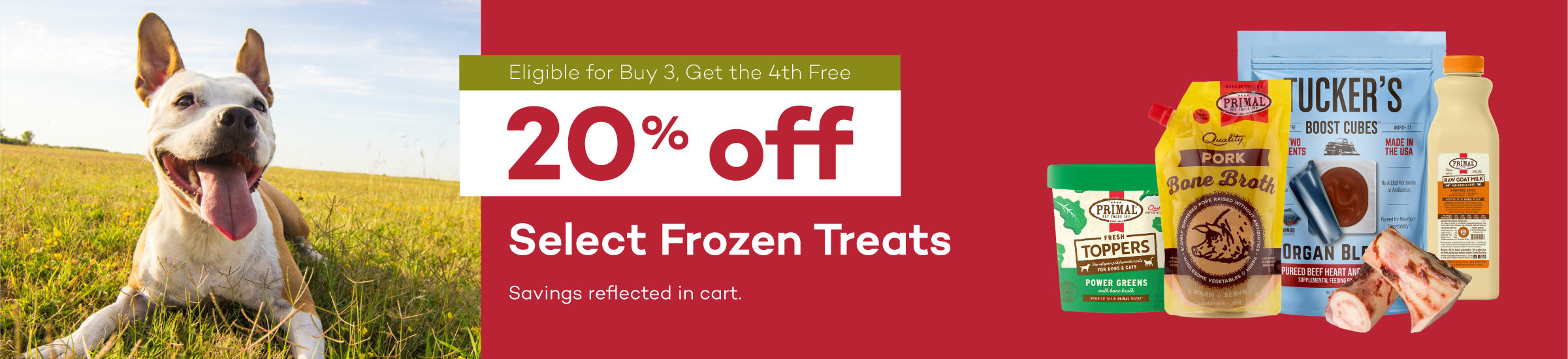 Eligible for Buy 3, Get the 4th Free | 20% off | Frozen Treats | Savings reflected in cart.