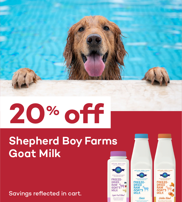 20% off. Shepherd Boy Farms Goat Milk. Savings reflected in cart.