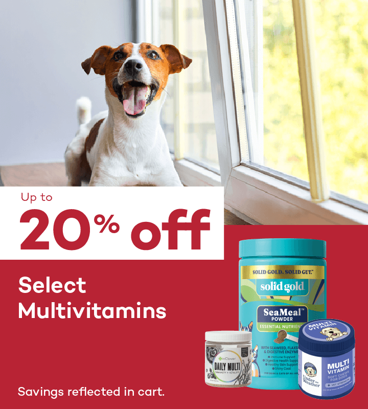 Up to 20% off. Select Multivitamins. Savings reflected in cart.