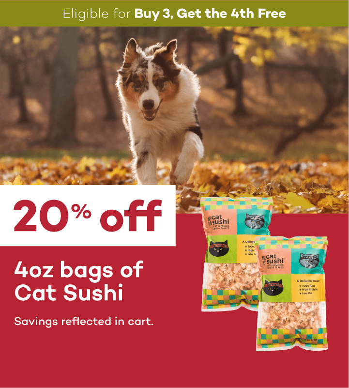 Eligible for Buy 3, Get the 4th Free. 20% off Select Dehydrated Dog Food. Savings reflected in cart.