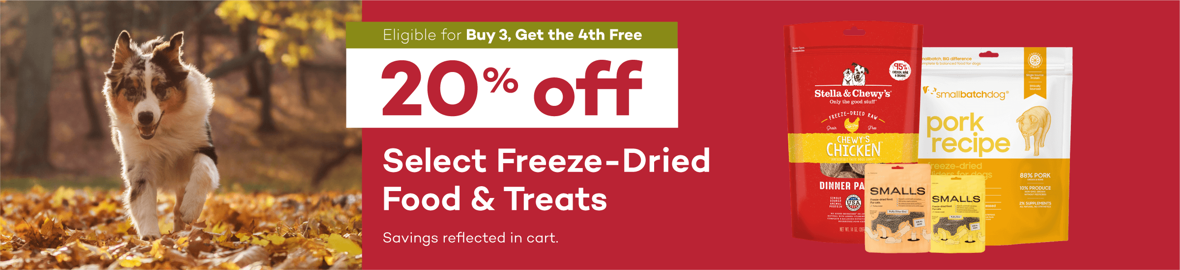 Eligible for Buy 3, Get the 4th Free. 20% off Select Bixbi Freeze-Dried Food. Savings reflected in cart.