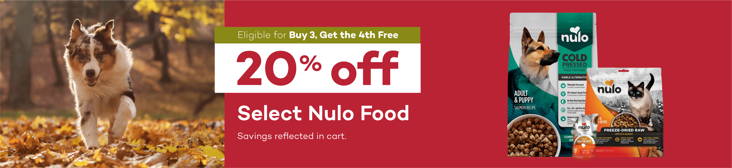 Eligible for Buy 3, Get the 4th Free. 20% off Select Earth Animal Wisdom Food & Jerky Treats. Savings reflected in cart.