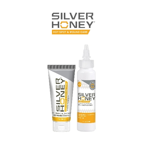 A variety of Silver Honey products.