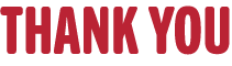 Thank You Red Text