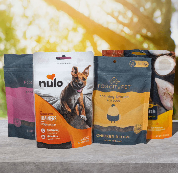 An Valentine's themed assortment of pet products