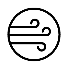 Icon of a wind breeze