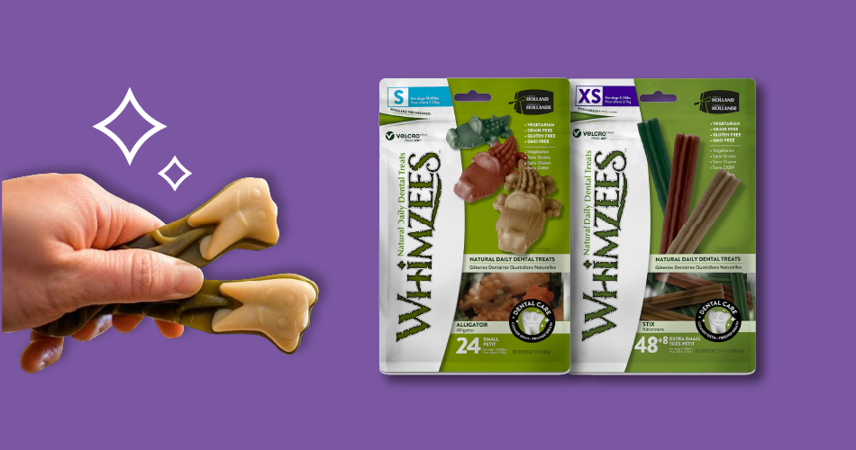 Whimzees products. Click here to learn more about Whimzees products.