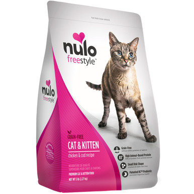 Nulo Freestyle Cat Kitten Chicken Cod Recipe Dry Cat Food