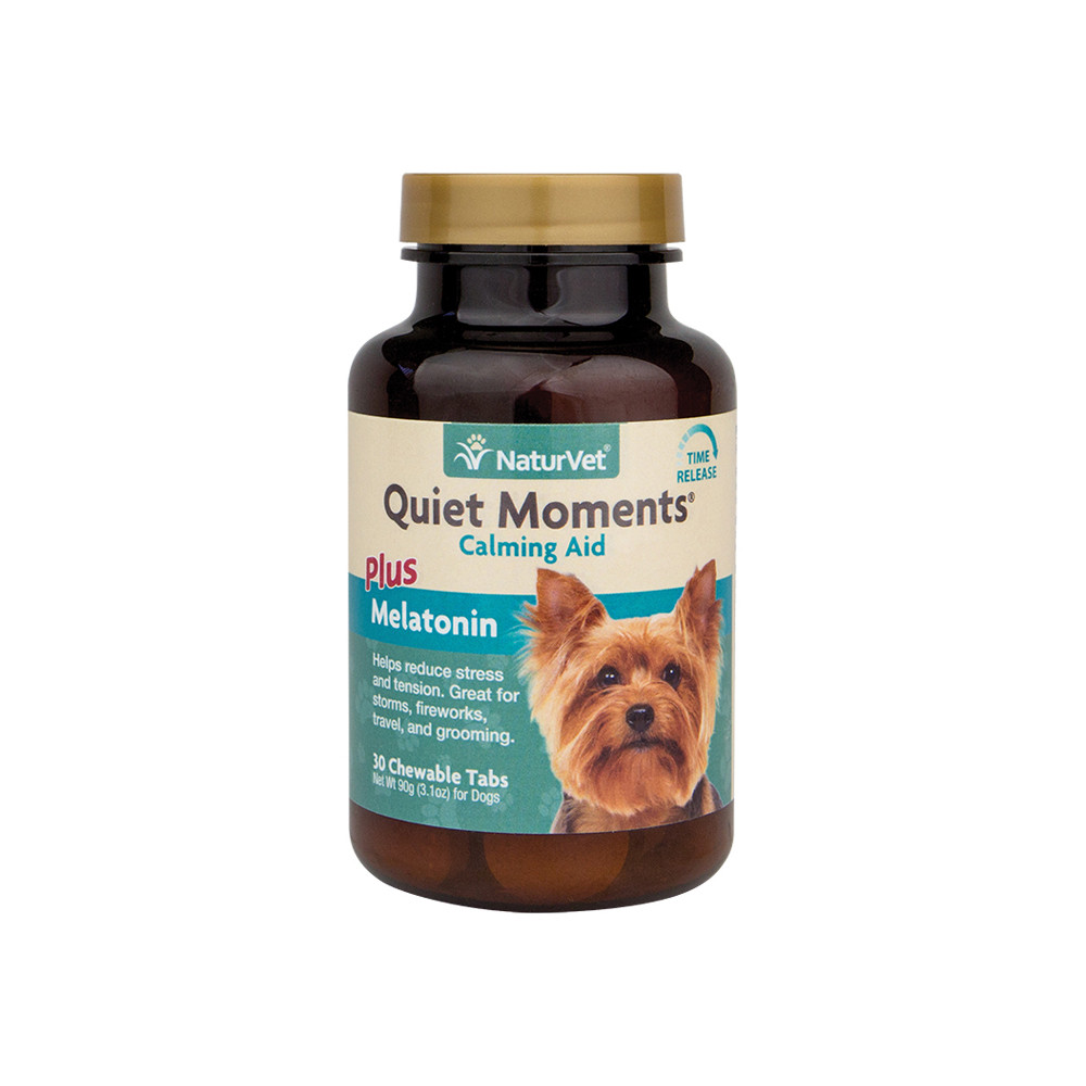 Quiet Moments Calming Aid Plus Melatonin Dog Tablets Pet Food