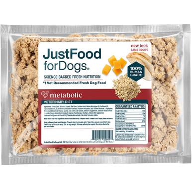 JustFoodForDogs Veterinary Diet Metabolic Support Frozen Cooked