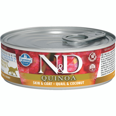 Farmina N&D Quinoa Skin & Coat Quail & Coconut Adult Canned Cat Food