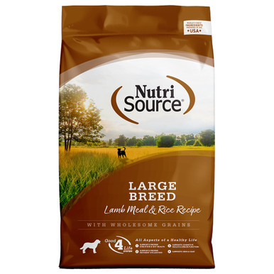 NutriSource Large Breed Lamb Meal Rice Dry Dog Food