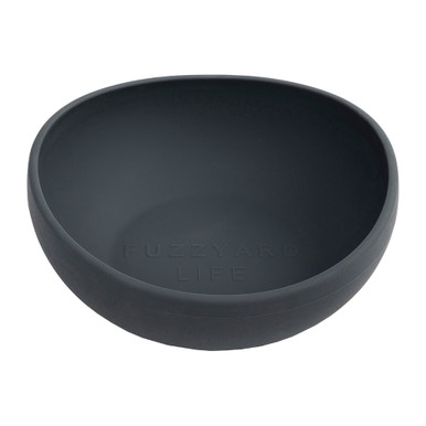 Fuzzyard Silicone Cat Bowl FuzzYard Life Slate Grey Silicone Dog Bowl