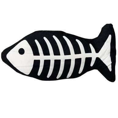 Zip Kitty Skeleton Floppy Fish Interactive Cat Toy