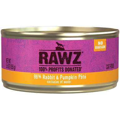 RAWZ 96% Rabbit & Pumpkin Pâté Canned Cat Food