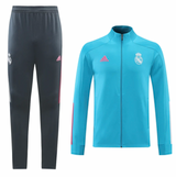 Real Madrid 21/22 Men's Turquoise-Gray Long Zip Tracksuit