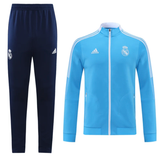 Real Madrid 21/22 Men's Turquoise-Blue Long Zip Tracksuit