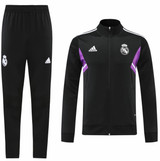 Real Madrid 22/23 Men's Black Long Zip Jacket