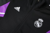 Real Madrid 22/23 Men's Black Long Zip Jacket