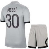 MESSi #30 Paris Saint-Germain 22/23 Kid's Away Shirt and Shorts