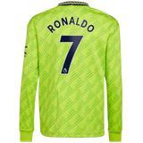 RONALDO #7 Manchester United 22/23 Men's Third Long Sleeve Shirt