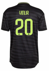 VINI JR #20 Real Madrid 22/23 Authentic Men's Third Shirt