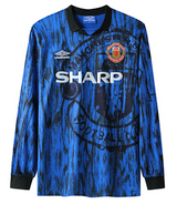 Manchester United 92/93 Men's Away Retro Long Sleeve Shirt