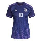 MESSI #10 Argentina 22/23 Women's Away Shirt