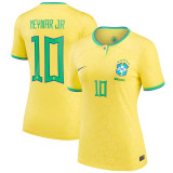 NEYMAR JR #10 Brazil 22/23 Women's Home Shirt