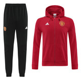 Manchester United 22/23 Men's Red Hoodie Long Zip Jacket