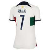 RONALDO #7 Portugal 22/23 Women's Away Shirt