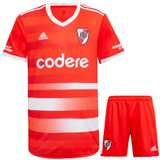 River Plate 22/23 Kid's Away Shirt and Shorts