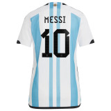 MESSI #10 Argentina 2022 Winners Women's Home Shirt
