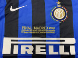 Inter Milan 09/10 Men's Home Long Sleeve Retro Shirt UCL Edition