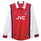 Arsenal 98/99 Men's Home Retro Long Sleeve Shirt