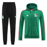 Mexico 22/23 Men's Green-Black Hoodie Tracksuit