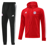 Bayern Munich 22/23 Men's Red-Black Hoodie Tracksuit