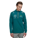 Aston Martin 2023 Team Short Zip Sweatshirt