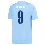 HAALAND #9 Manchester City 23/24 Stadium Men's Home Shirt - Man City Font