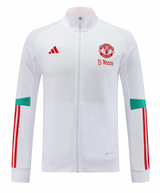 Manchester United 23/24 Men's White Long Zip Jacket