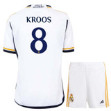 KROOS #8 Real Madrid 23/24 Kid's Home Shirt and Shorts