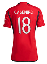 CASEMIRO #18 Manchester United 23/24 Authentic Men's Home Shirt - Man United Font