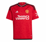 CASEMIRO #18 Manchester United 23/24 Kid's Home Shirt and Shorts - PL Font