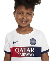 Paris Saint-Germain 23/24 Kid's Away Shirt and Shorts